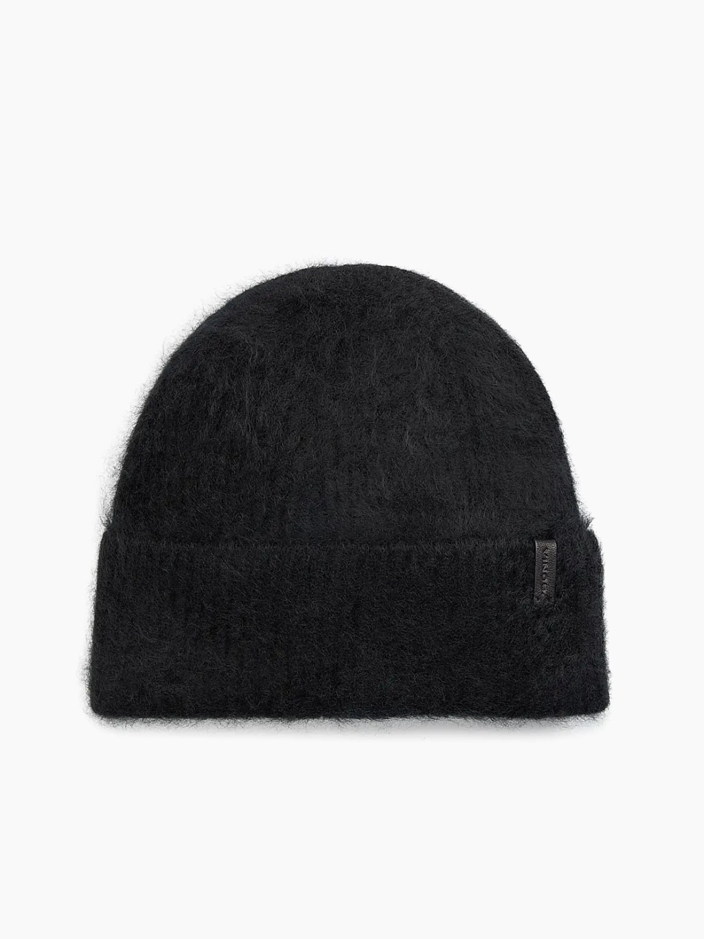 Vince Women's Natural Boucle Cuffed Wool & Cashmere-Blend Hat Black/Like New
